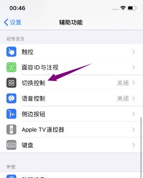 iphone怎么将切换控制轻点行为设为自动轻点