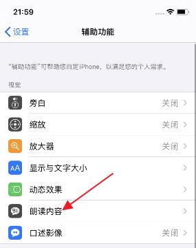 iphone怎么更改朗读声音