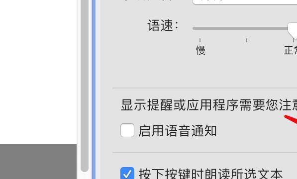 mac电脑怎么更改朗读文本的按键