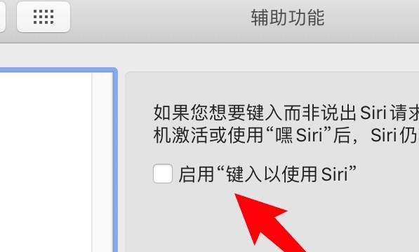 mac电脑怎么设置启用键入以使用siri的功能
