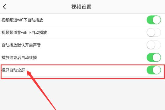 半次元app如何关闭视频播放自动全屏
