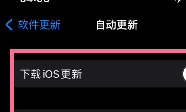 iPhone14 Pro怎么关闭自动更新