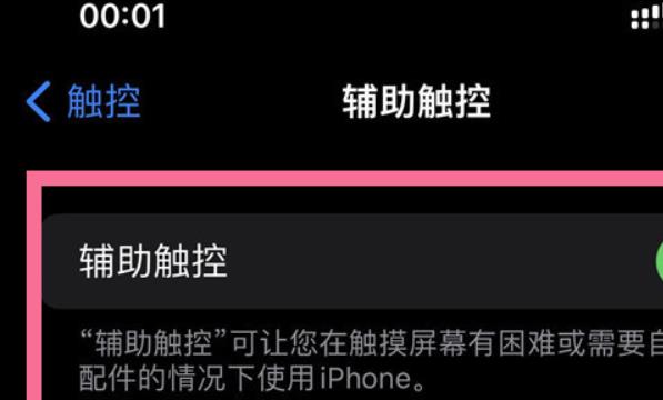 苹果14pro怎么开启辅助触控功能