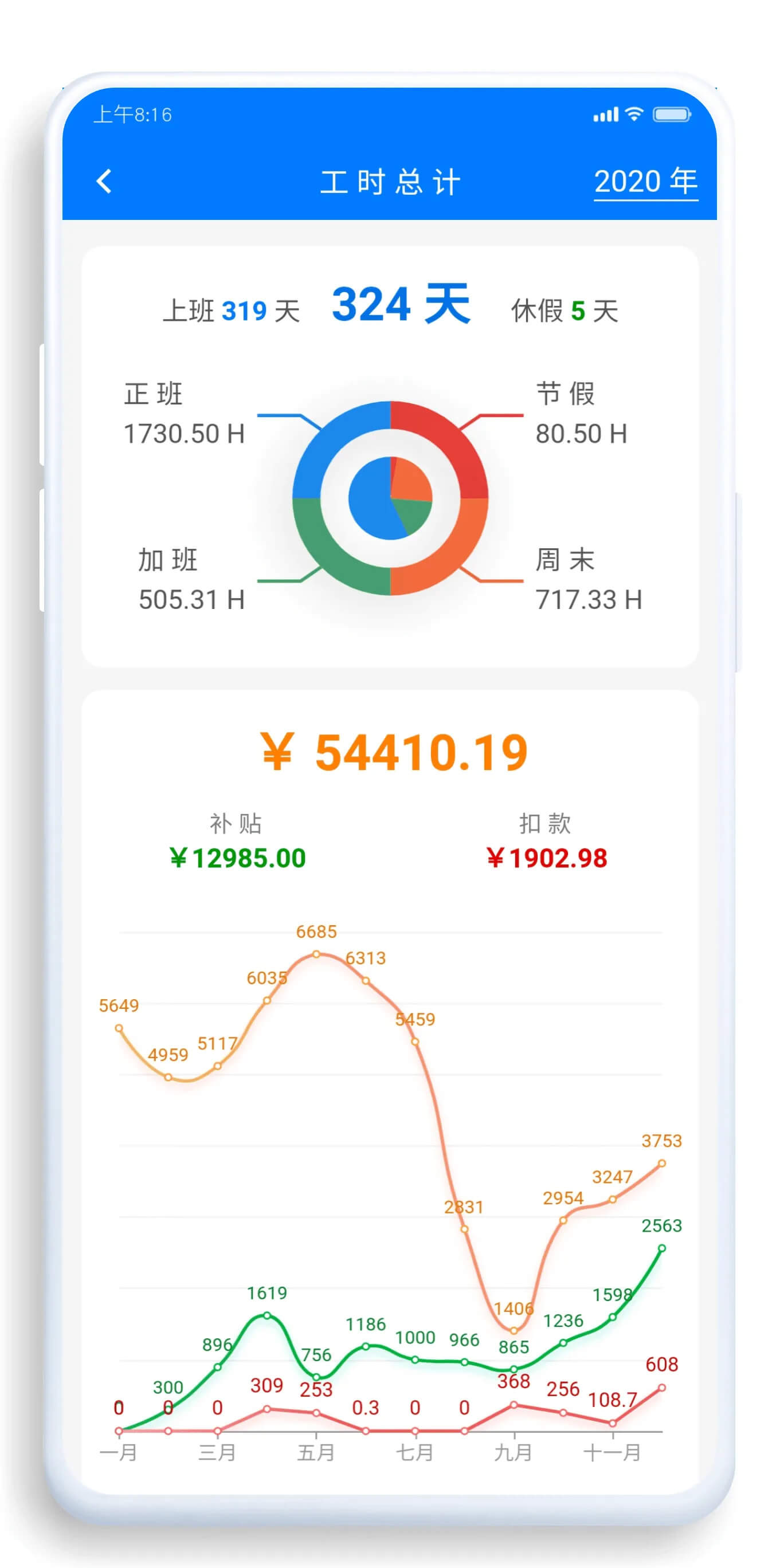 工时记录2024最新永久免费版_工时记录安卓移动版v6.8.0