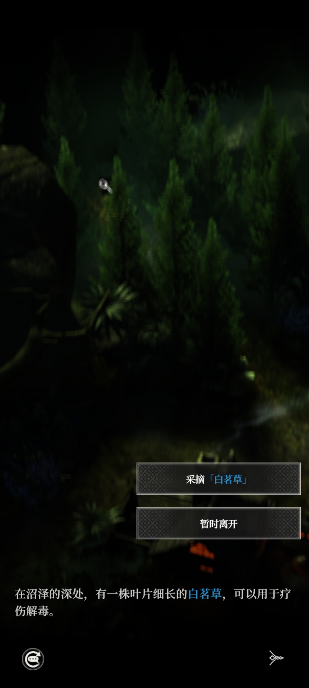 采集白茗草