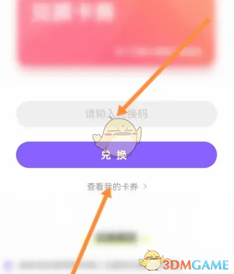 输入兑换码